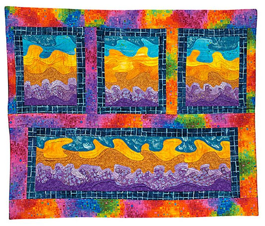 By the Sea, 2021, fiber art, 35 x 41 in. / 88.9 x 104.14 cm.