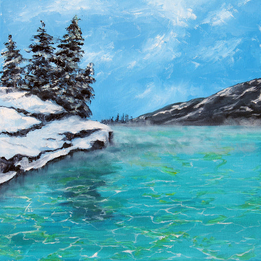 Clarity, 2022, oil on canvas, 12 x 12 in. / 30.48 x 30.48 cm.