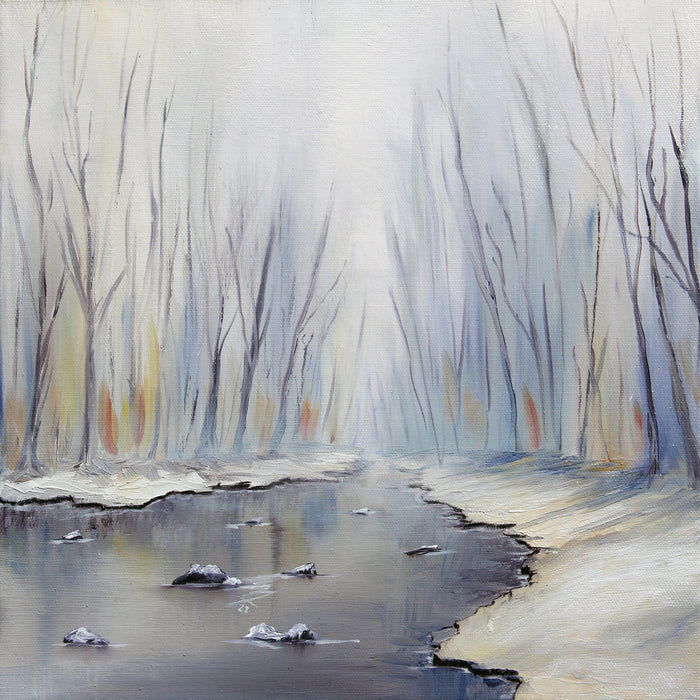 Still, 2022, oil on canvas, 12 x 12 in. / 30.48 x 30.48 cm.