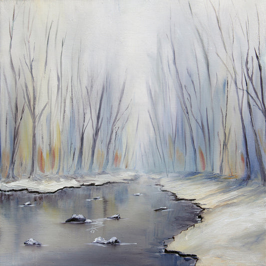 Still, 2022, oil on canvas, 12 x 12 in. / 30.48 x 30.48 cm.