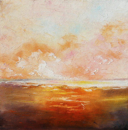 Eclipsed By Glory, 2014, oil on canvas, 12 x 12 in. / 30.48 x 30.48 cm.