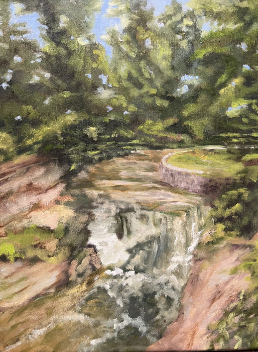 The Glen, 2022, oil on canvas, 16 x 12 in. / 40.64 x 30.48 cm.