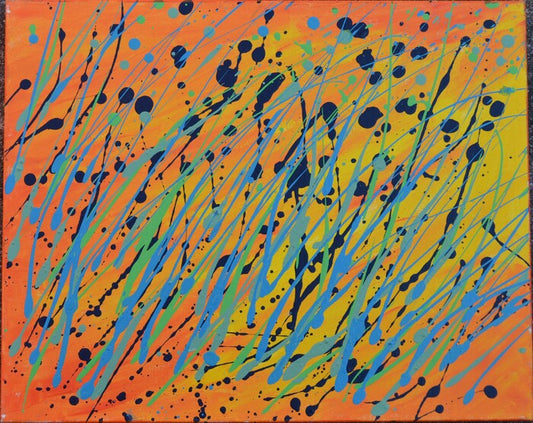Tall Grass Swaying, 2020, acrylic on canvas, 16 x 20 in. / 40.64 x 50.8 cm.