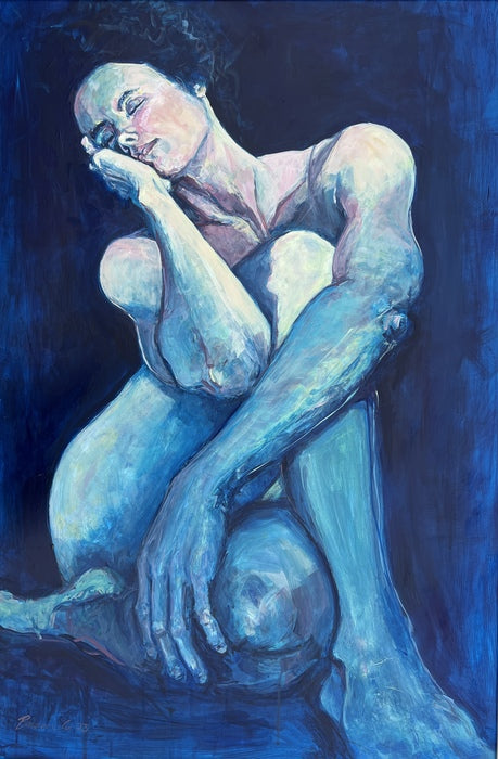 Momentary, 2023, acrylic on clay board, 36 x 24 in. / 91.44 x 60.96 cm.