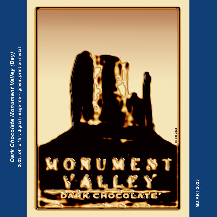 Dark Chocolate Monument Valley (Day), 2023, pigment print on archival paper, 24 x 18 in. / 60.96 x 45.72 cm.