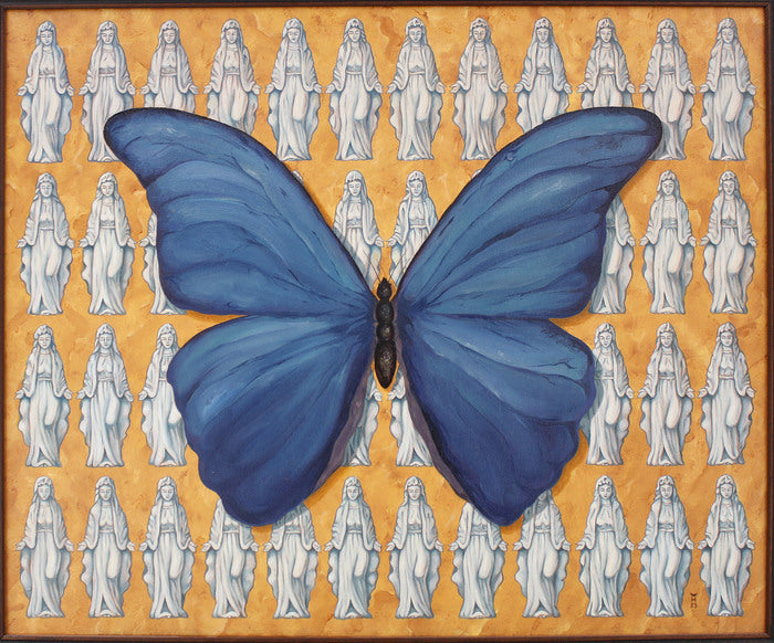 Sacré Bleu, 2023, oil on canvas, 28 x 34 in. / 71.12 x 86.36 cm.