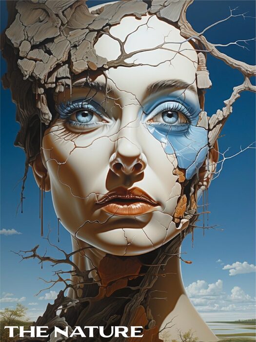 The Nature, 2023, digital media, 16 x 12 in. / 40.64 x 30.48 cm.