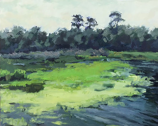 Duckweed, 2023, oil on panel, 10 x 8 in. / 25.4 x 20.32 cm.