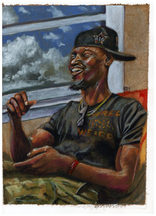 Even Still, Joy, 2023, mixed media, 12 x 9 in. / 30.48 x 22.86 cm.