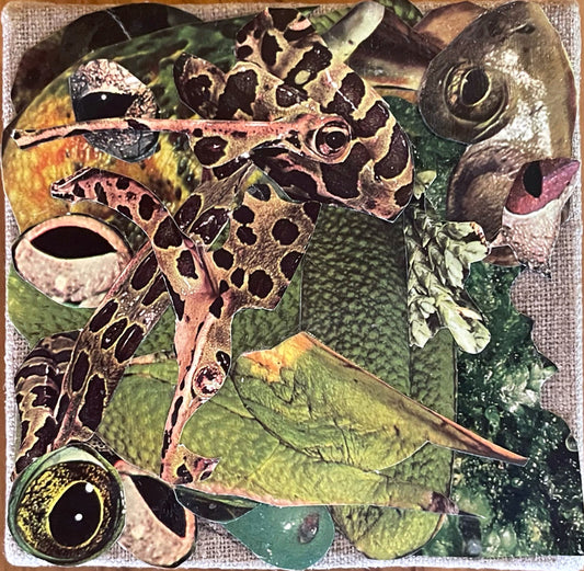 The Unfolding, 2023, collage, 5 x 4 in. / 12.7 x 10.16 cm.