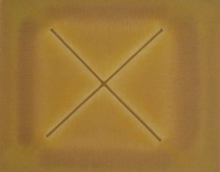 "X" In Browns, 2016, colored pencil, 16 x 20 in. / 40.64 x 50.8 cm.