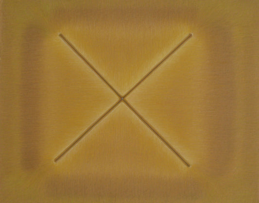 "X" In Browns, 2016, colored pencil, 16 x 20 in. / 40.64 x 50.8 cm.