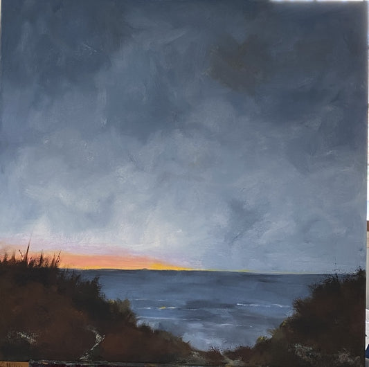 6am Atlantic, 2022, oil, 24 x 24 in. / 60.96 x 60.96 cm.