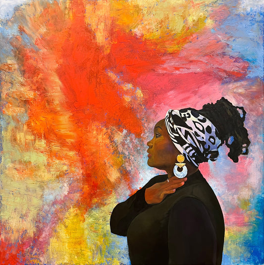 Aspiration, 2024, oil painting, 48 x 48 in. / 121.92 x 121.92 cm.