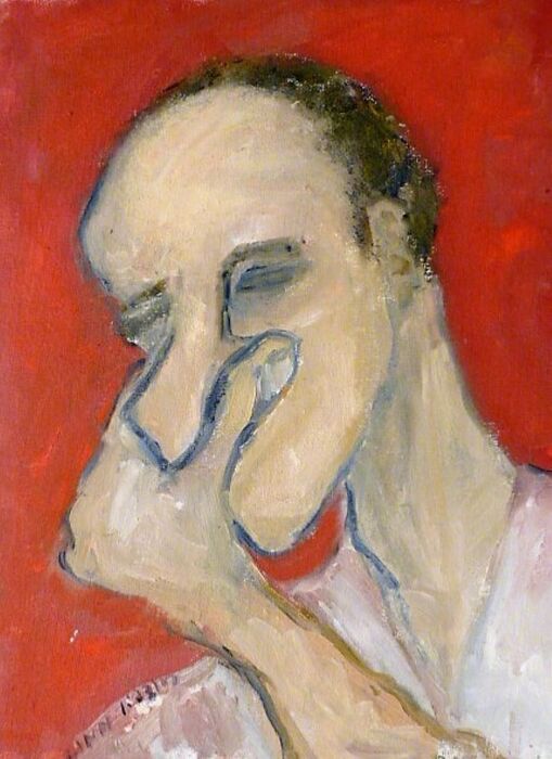 Scratch, 2017, oil on canvas, 12 x 9 in. / 30.48 x 22.86 cm.