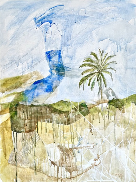 In The Weeds, 2023, acrylic on canvas, 40 x 30 in. / 101.6 x 76.2 cm.