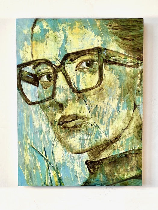 Rewilding I, 2023, acrylic on cradled birch panel, 12 x 9 in. / 30.48 x 22.86 cm.