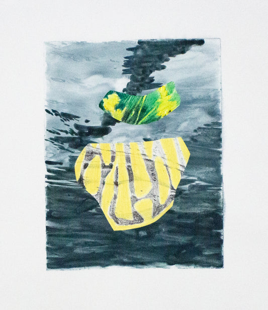 From The Water, 2023, watercolor monotype, 10 x 8 in. / 25.4 x 20.32 cm.