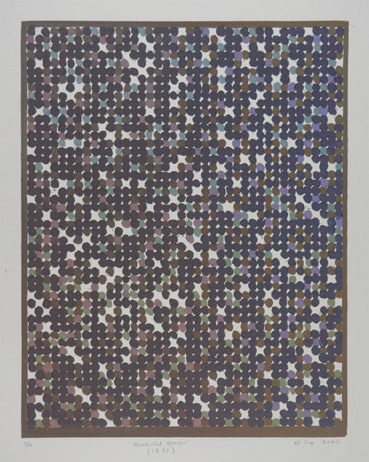 Unsolicited Opinions (1831), 2024, lithograph, 10 x 8 in. / 25.4 x 20.32 cm.