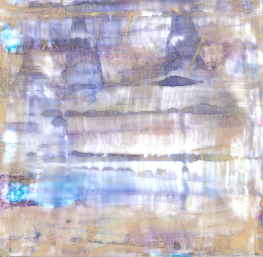 DESERT NIGHT, 2024, mixed media, 12 x 12 in. / 30.48 x 30.48 cm.