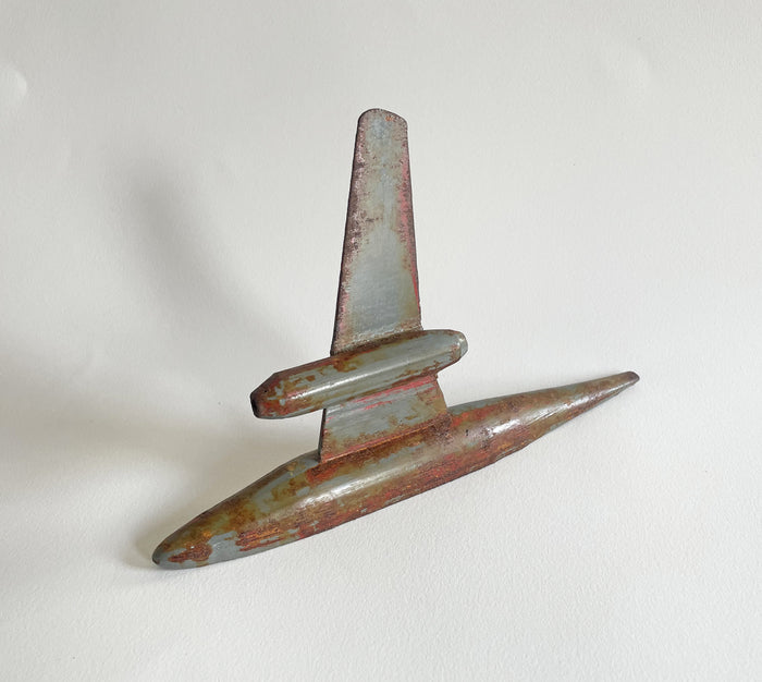 Me 262, 2023, cast iron and enamel paint, 5 x 10 x 2 in. / 12.7 x 25.4 x 5.08 cm.