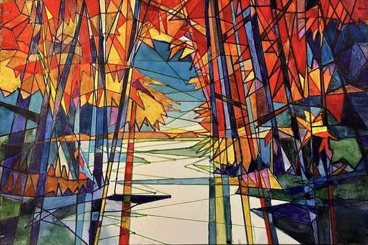 PARADISE LOST, 2024, watercolor, 12 x 18 in. / 30.48 x 45.72 cm.