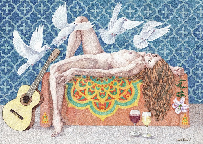 Hallelujah, 2019, pen and ink, 29 x 22 in. / 73.66 x 55.88 cm.