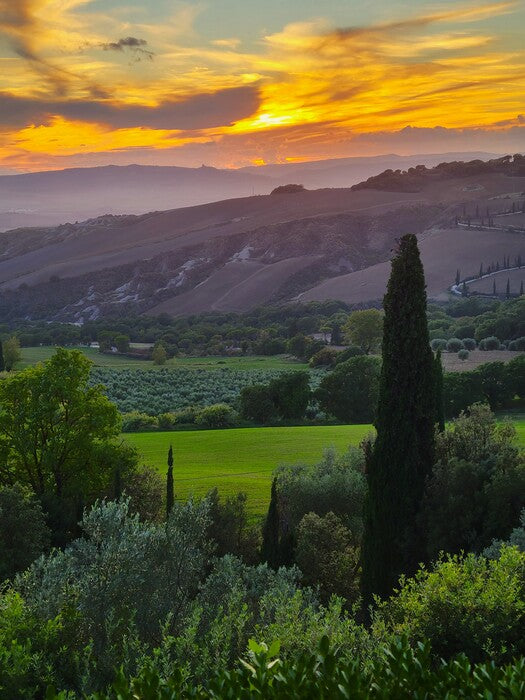 Val d'Orcia Tuscan Sunset, 2022, photography, 16 x 12 in. / 40.64 x 30.48 cm.