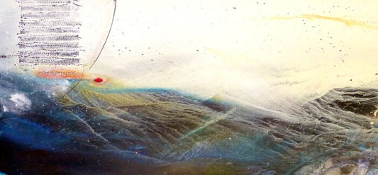 Inner Compass, 2025, water media, 30 x 60 in. / 76.2 x 152.4 cm.