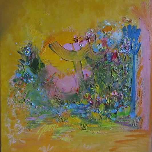 A COOL HOT DAY, 2021, oil on canvas, 12 x 12 in. / 30.48 x 30.48 cm.
