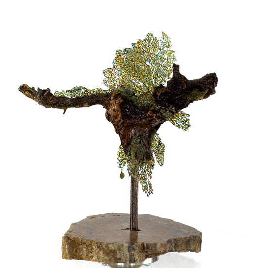 Gaia, 2024, sculpture from cactus, 18 x 12 in. / 45.72 x 30.48 cm.