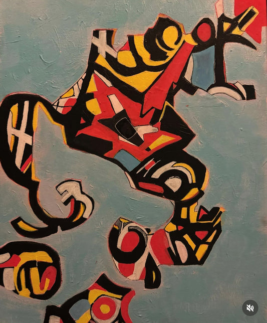 Whatever Could It Be, 2024, acrylic on canvas, 20 x 16 in. / 50.8 x 40.64 cm.