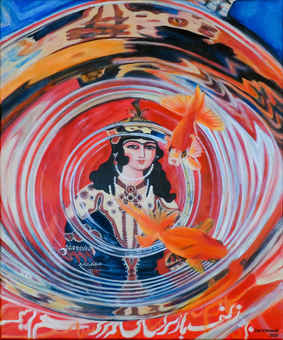 Once Upon A Time, 2020, acrylic on canvas, 30 x 24 in. / 76.2 x 60.96 cm.