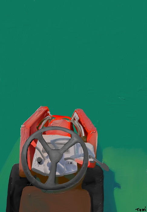 We Have a Long Drive, 2024, digital media, 12 x 8 in. / 30.48 x 20.32 cm.