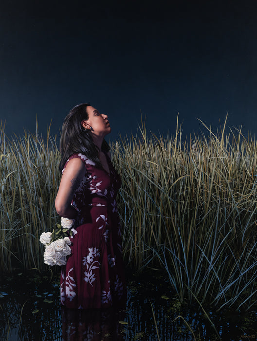 Accept The Sky Above Me, 2022, oil on canvas, 58 x 44 in. / 147.32 x 111.76 cm.