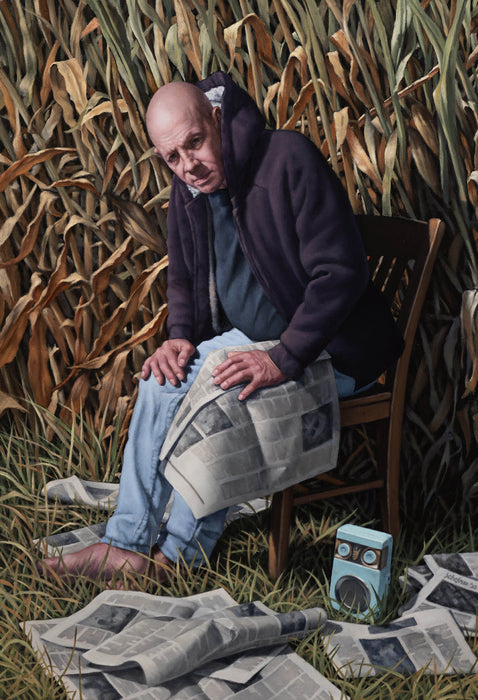 Inform The Gardener, 2023, oil on canvas, 38 x 26 in. / 96.52 x 66.04 cm.