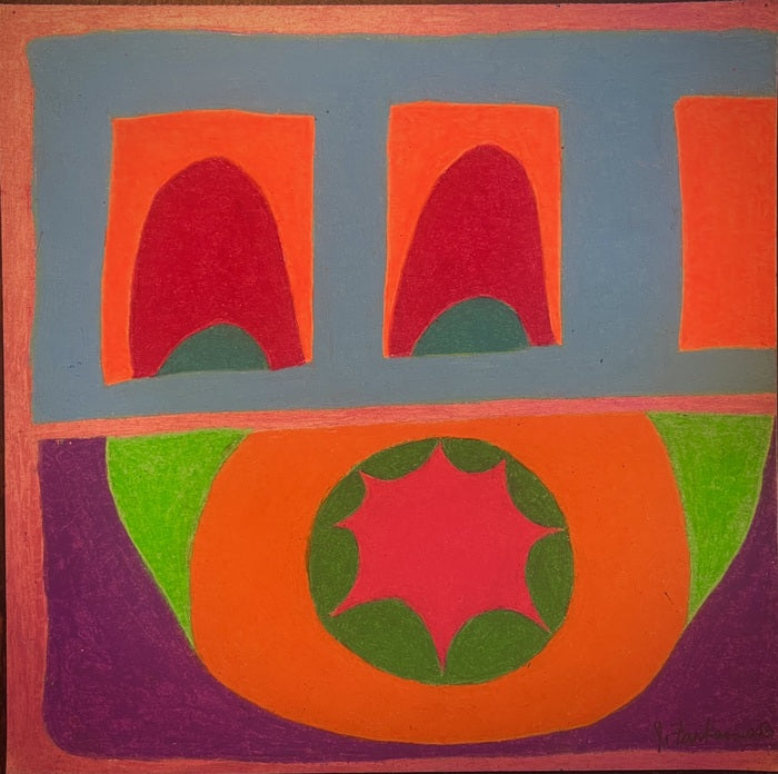 ÚT 23, 2003, oil pastel on paper, 12 x 12 in. / 30.48 x 30.48 cm.