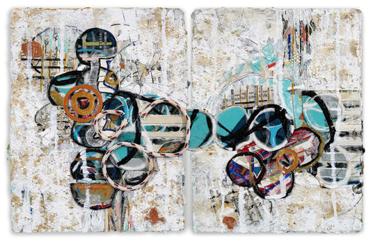 Relic Number 14, 2024, mixed media on paper, 19 x 12 in. / 48.26 x 30.48 cm.