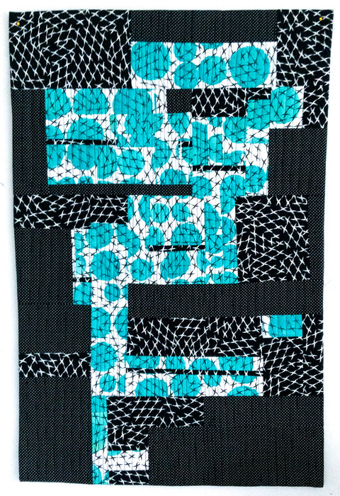 "Wandering", 2024, fiber, 28 x 18 in. / 71.12 x 45.72 cm.