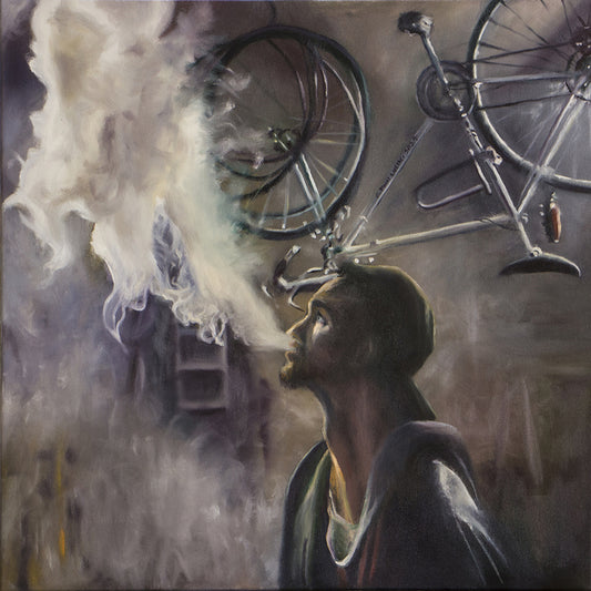 Vape, 2024, oil on canvas, 30 x 30 in. / 76.2 x 76.2 cm.