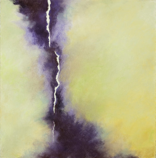 Piercing, 2024, soft pastel, 21 x 21 in. / 53.34 x 53.34 cm.
