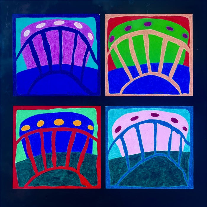 Chair II, 2006, oil pastel on paper, 31 x 30 in. / 78.74 x 76.2 cm.