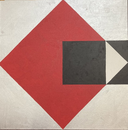 Black Passing, 2024, oil on canvas, 24 x 24 in. / 60.96 x 60.96 cm.