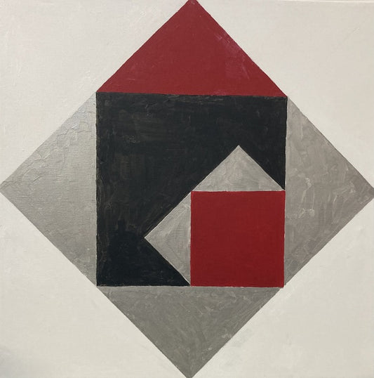 Black Enclosing, 2024, oil on canvas, 24 x 24 in. / 60.96 x 60.96 cm.