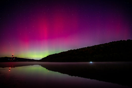 Aurora Over the Monongahela, 2024, photography, 9 x 6 in. / 22.86 x 15.24 cm.