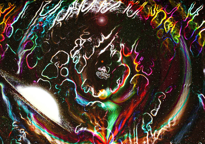 Space Baby, 2007, mixed media, 61 x 87 cm. / 24 x 34.2 in.