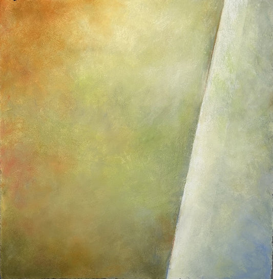 Transiting, 2024, soft pastel, 21 x 21 in. / 53.34 x 53.34 cm.
