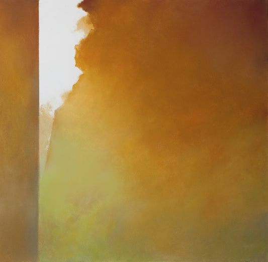 Valance, 2024, soft pastel, 21 x 21 in. / 53.34 x 53.34 cm.