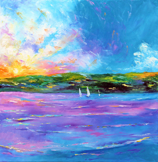 Morning Song, 2024, oil, 20 x 20 in. / 50.8 x 50.8 cm.