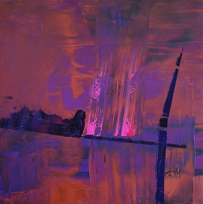 Moonrise, 2023, acrylic on canvas, 22 x 22 in. / 55.88 x 55.88 cm.